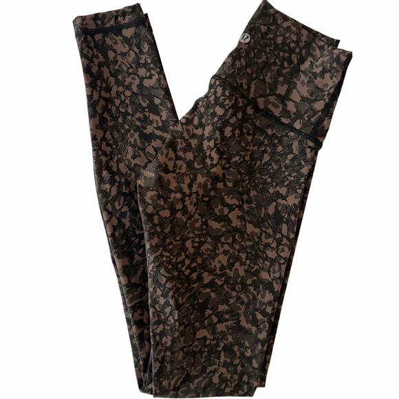 Lululemon Wunder Under High-Rise Tight 28" Wild Thing Camo Brown Earth Multi 2 - Picture 10 of 12